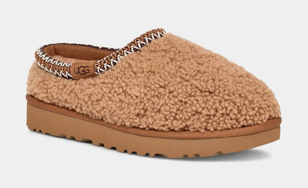 Tasman Maxi Curly Slipper Womens Sandals (Chestnut)