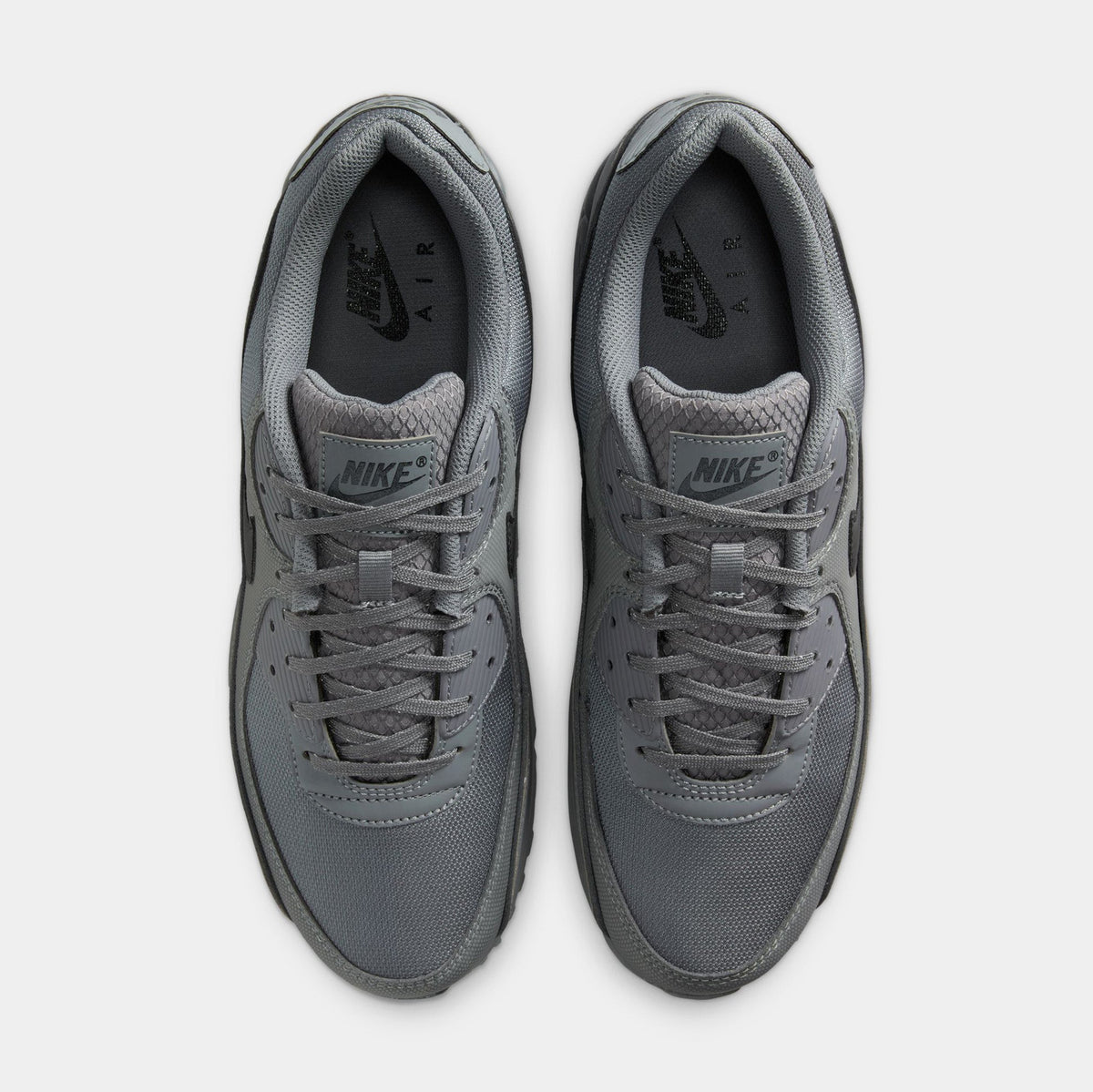 Air Max 90 Premium Mens Running Shoes (Smoke Grey/Black)