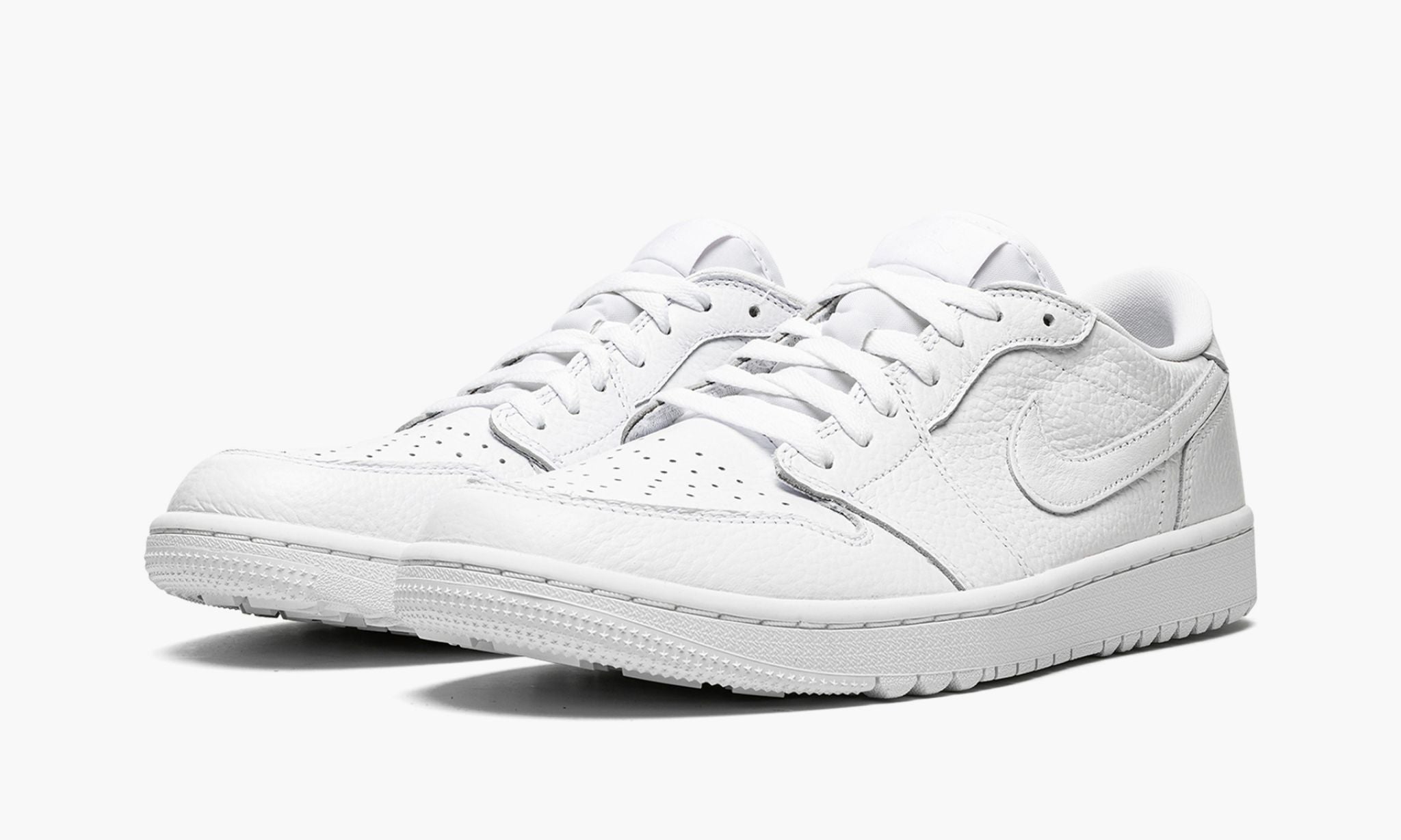 Air Jordan 1 Low Golf Triple White Sneakers - Retro Runner