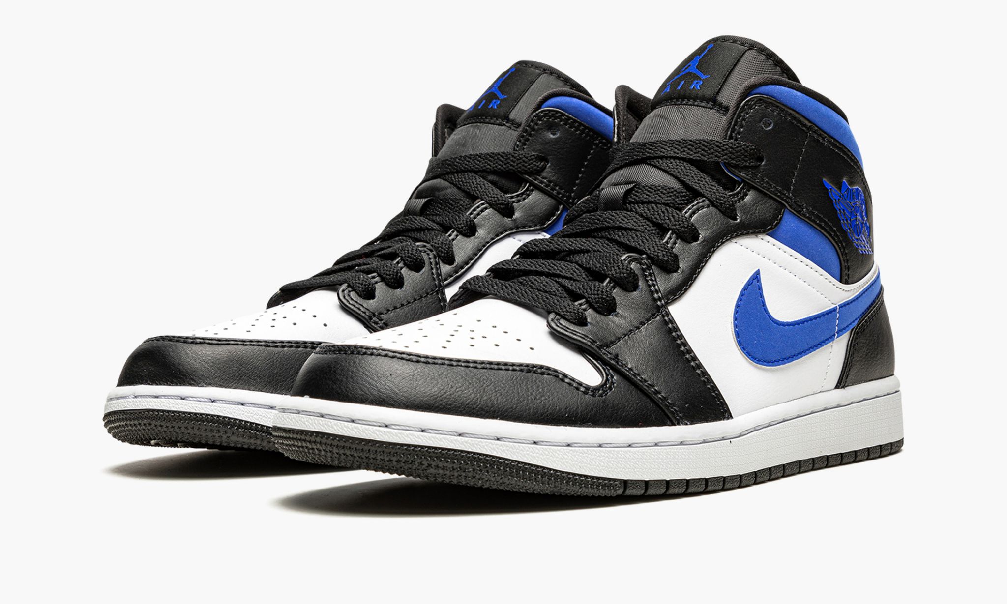 Air Jordan 1 Mid “Racer Blue / Black / White” Sneakers - Hall of Fame