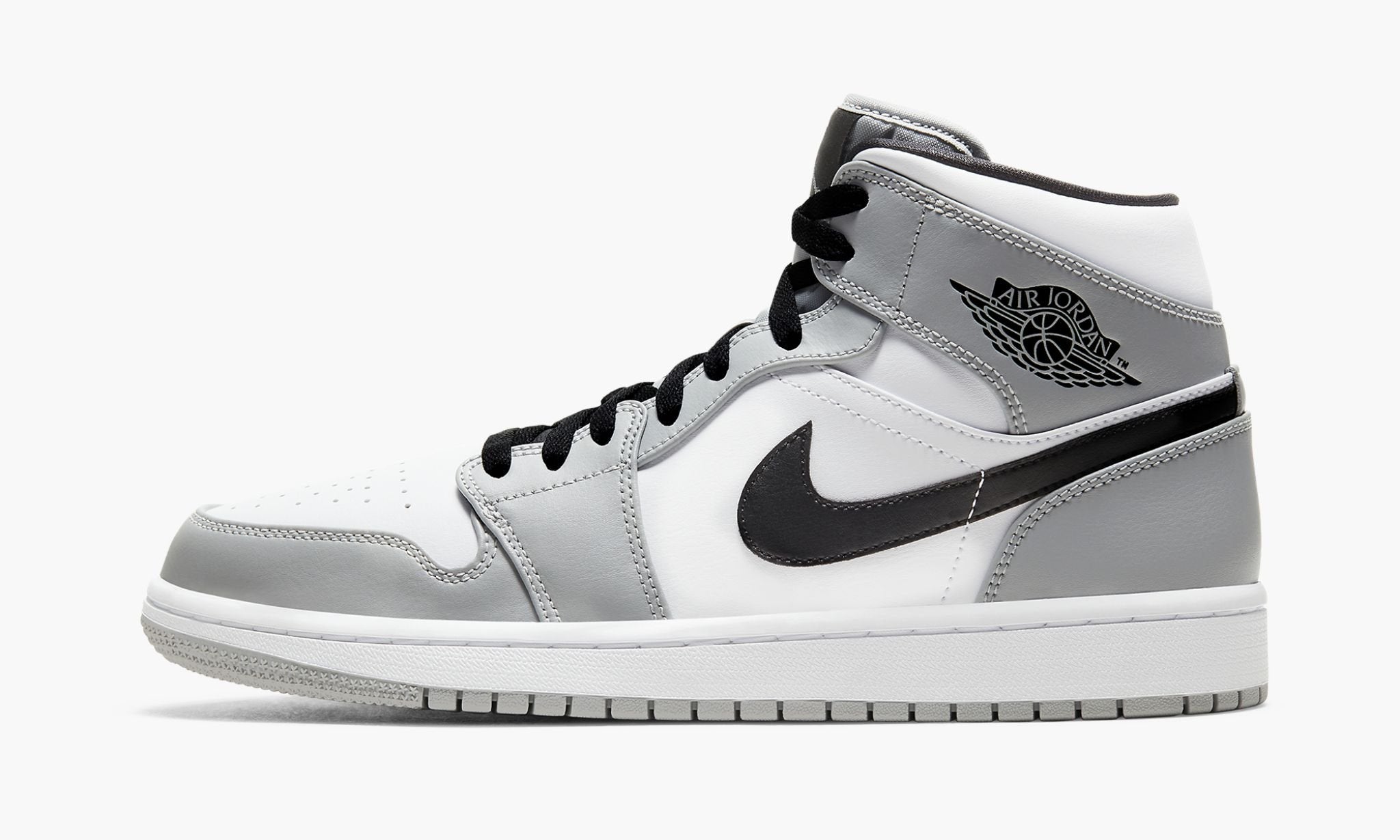 Air Jordan 1 Mid Light Smoke Grey Sneakers - Game Changer