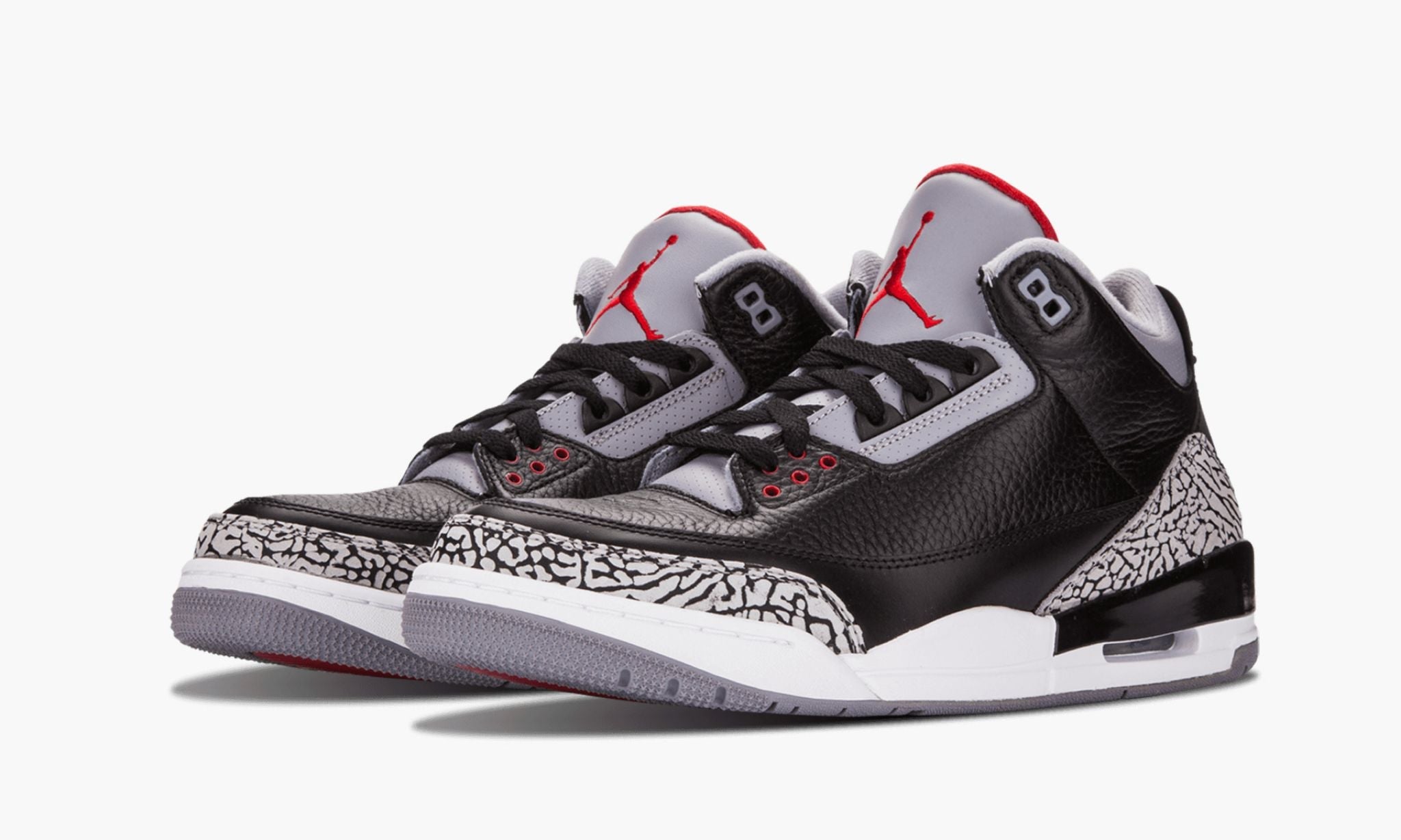Air Jordan 3 Retro Black Cement Sneakers - Style Staple