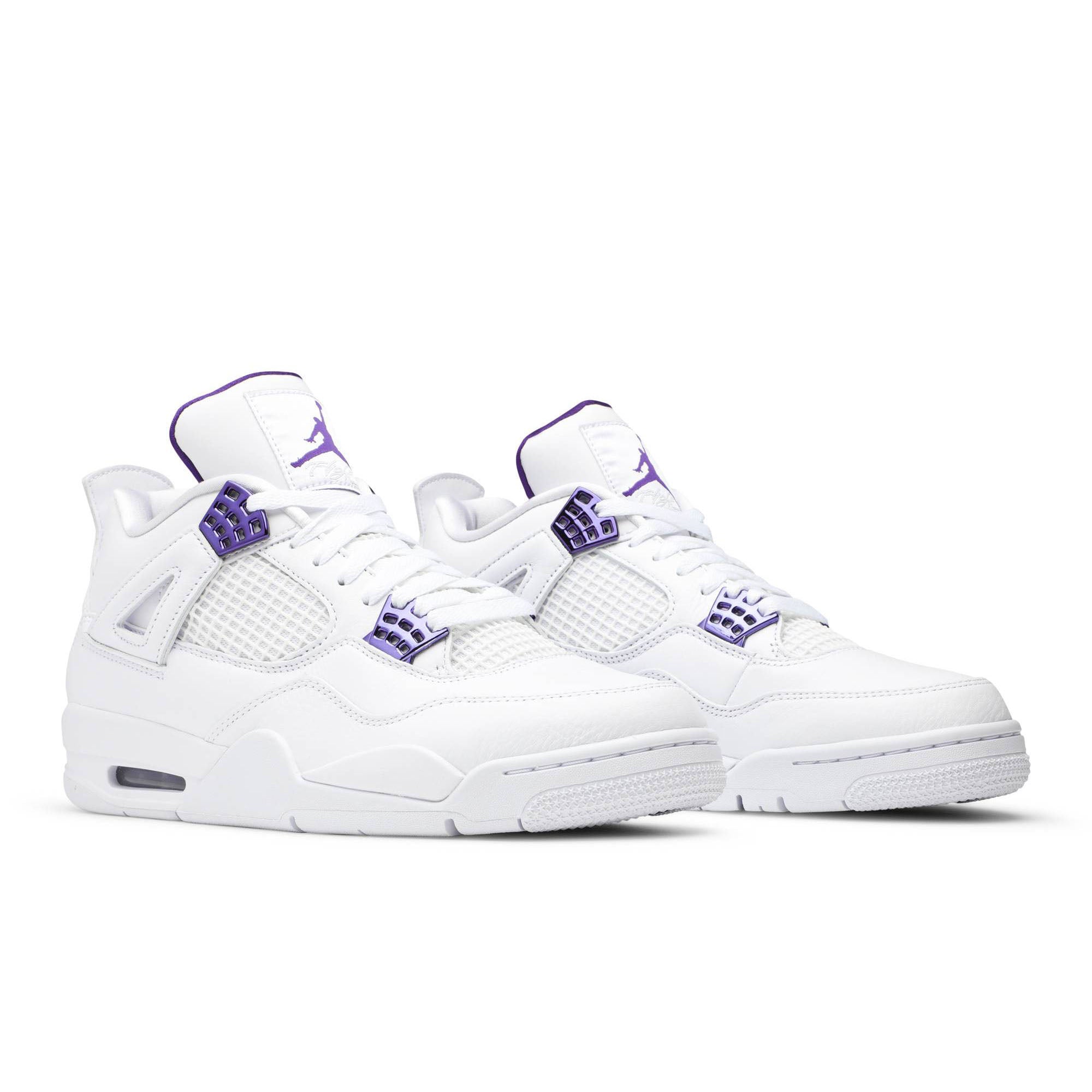 Air Jordan 4 Retro Purple Metallic CT8527-115 Sneakers - Hall of Fame