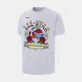 NBA 2025 All Star Weekend Mens Short Sleeve Shirt (White)