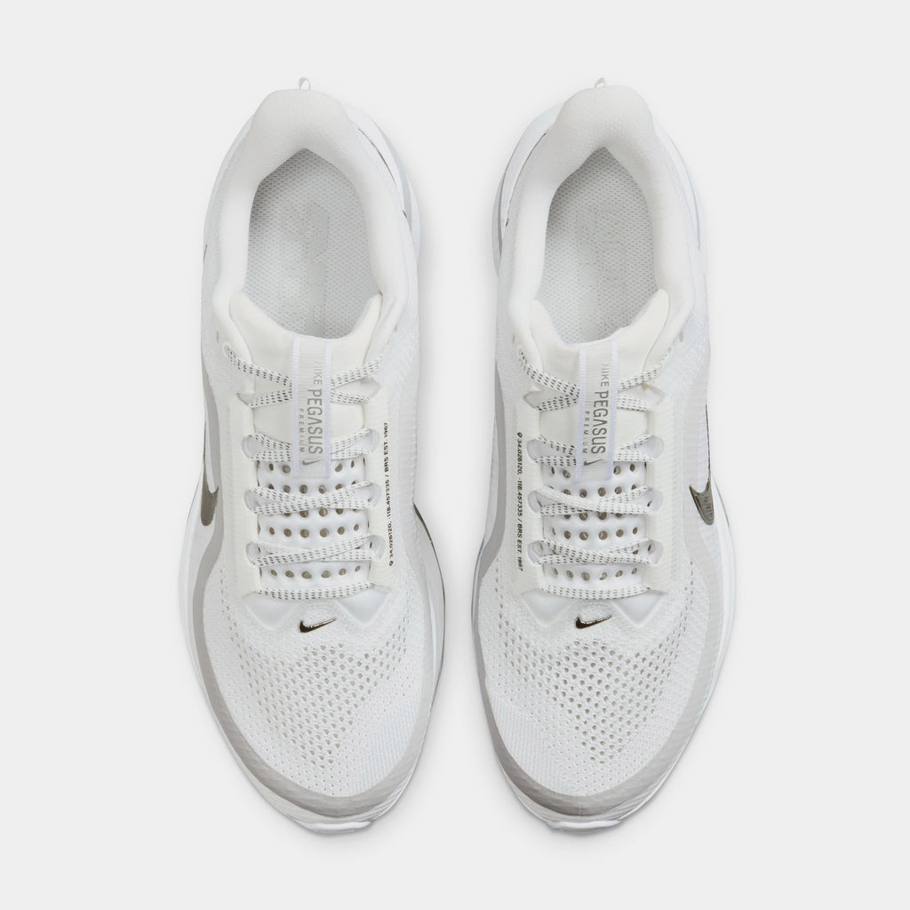 Pegasus Premium Mens Running Shoes (White/Metallic Silver/Metallic Silver)