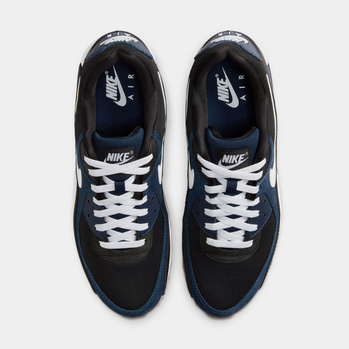 Air Max 90 Mens Running Shoes (Midnight Navy/Gum)