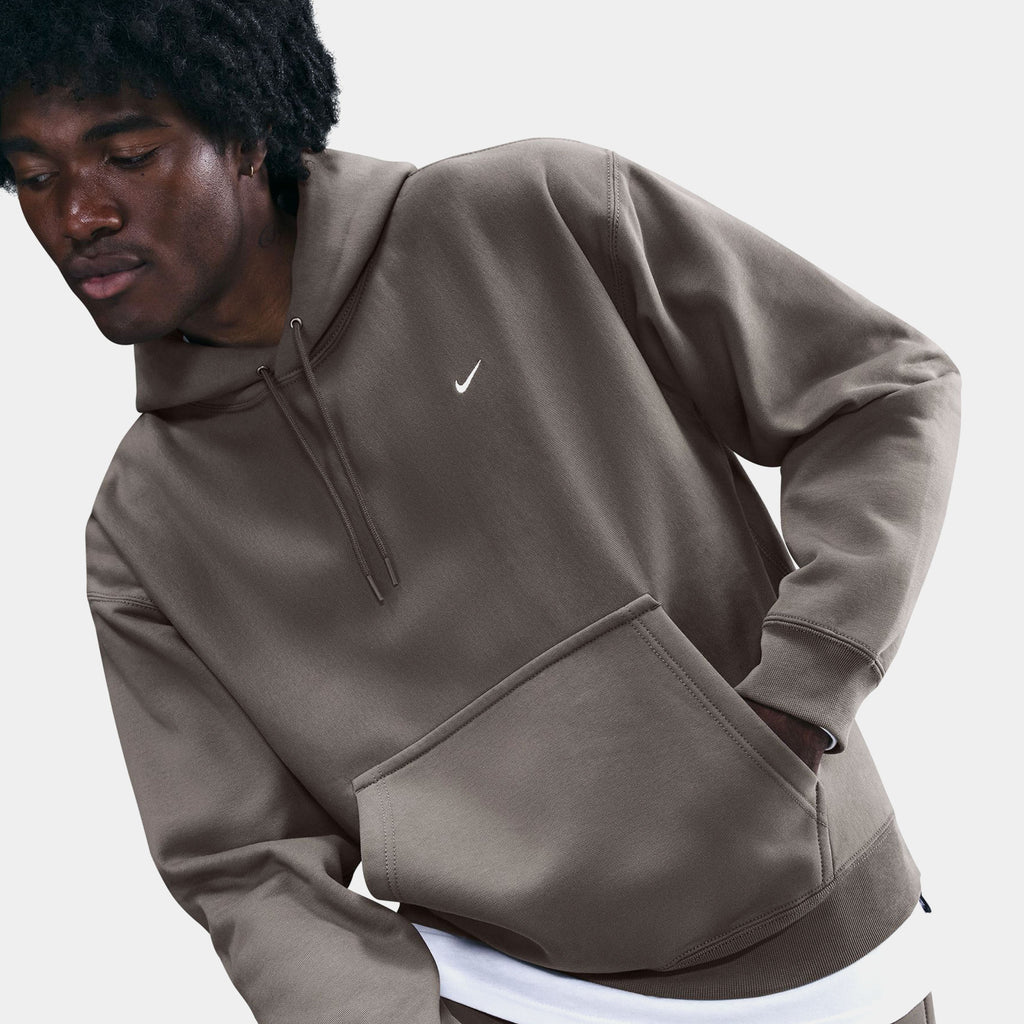 Solo Swoosh Pullover Mens Hoodie (Black/Black/White)