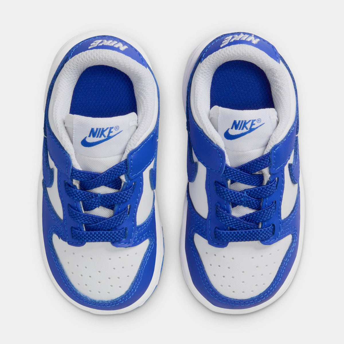 Dunk Low Infant Toddler Basketball Shoes (White/Hyper Royal/Hyper Royal)