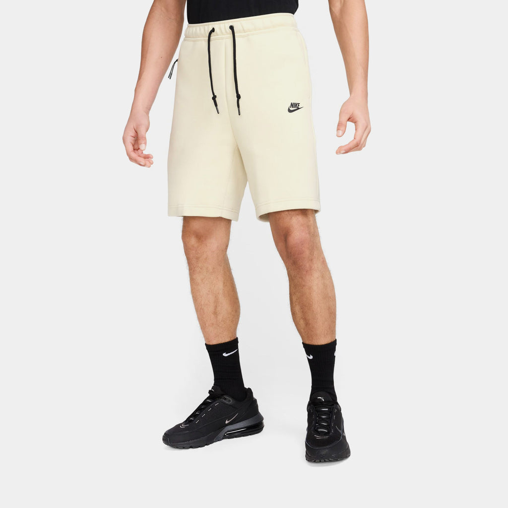 Tech Fleece Mens Shorts (Light Khaki/Black)