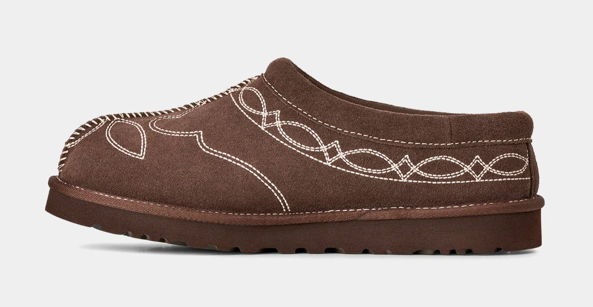 Tasman Western Slipper Mens Sandals (Burnt Cedar)