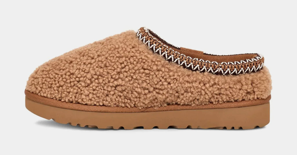 Tasman Maxi Curly Slipper Womens Sandals (Chestnut)