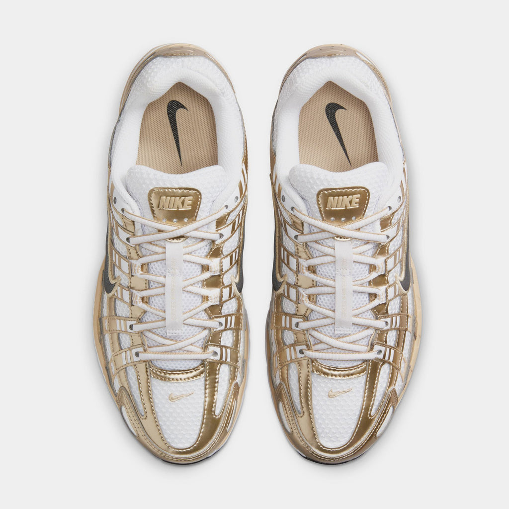 P-6000 Womens Running Shoes (White/Grain/Metallic Gold Grain/Black)