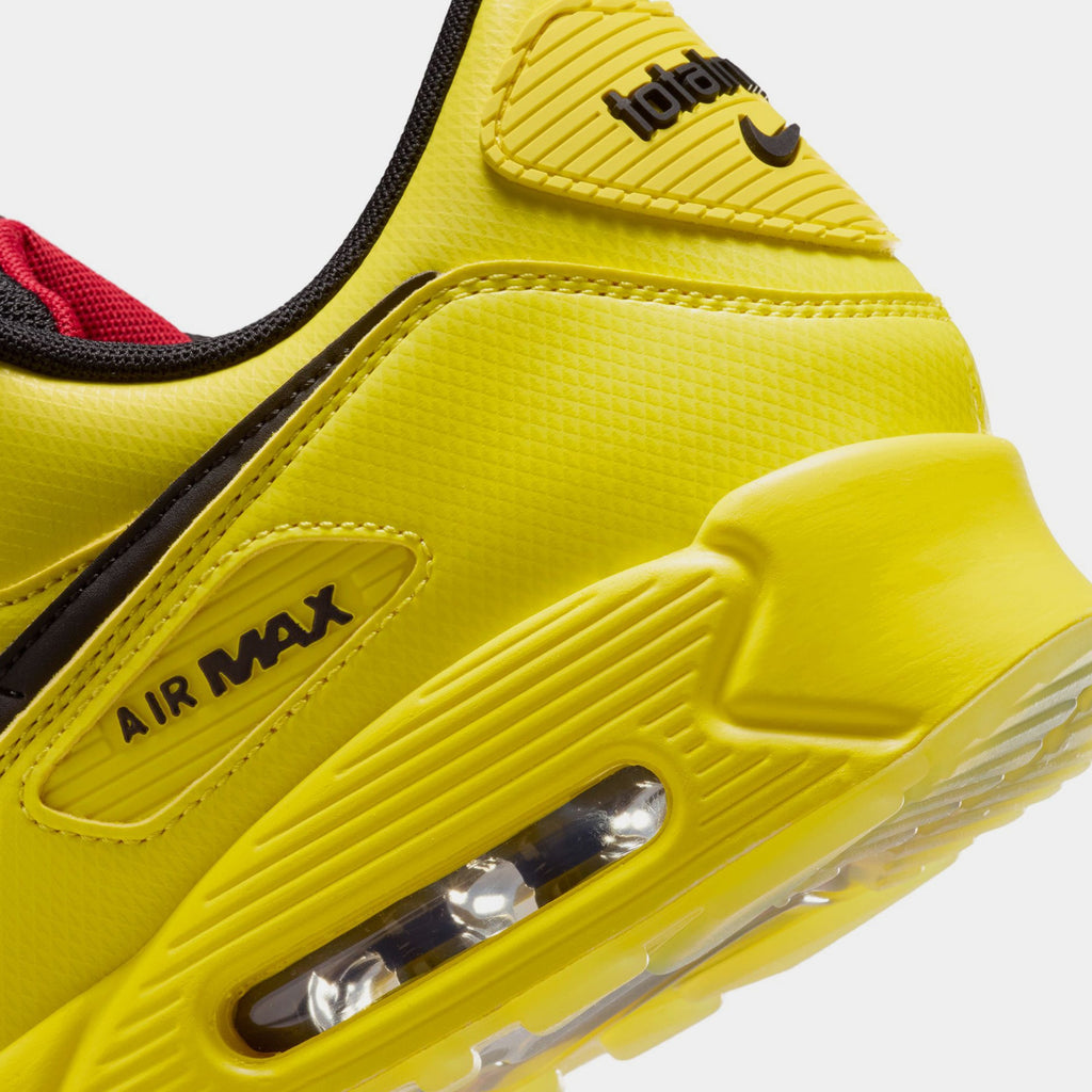 Air Max 90 Total Laser Mens Running Shoes (Zest/Black/Fire Red/Gym Red)
