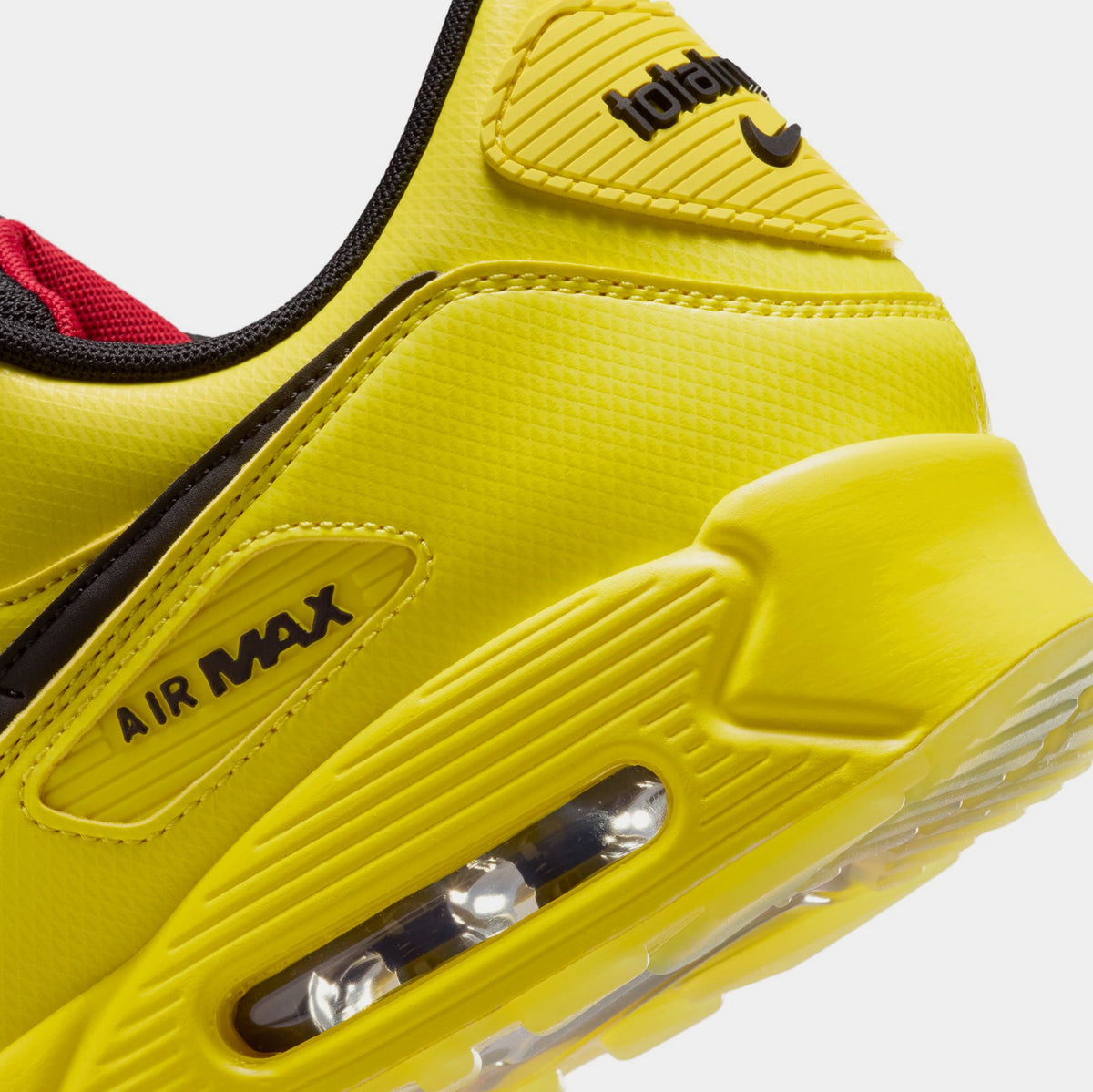 Air Max 90 Total Laser Mens Running Shoes (Zest/Black/Fire Red/Gym Red)