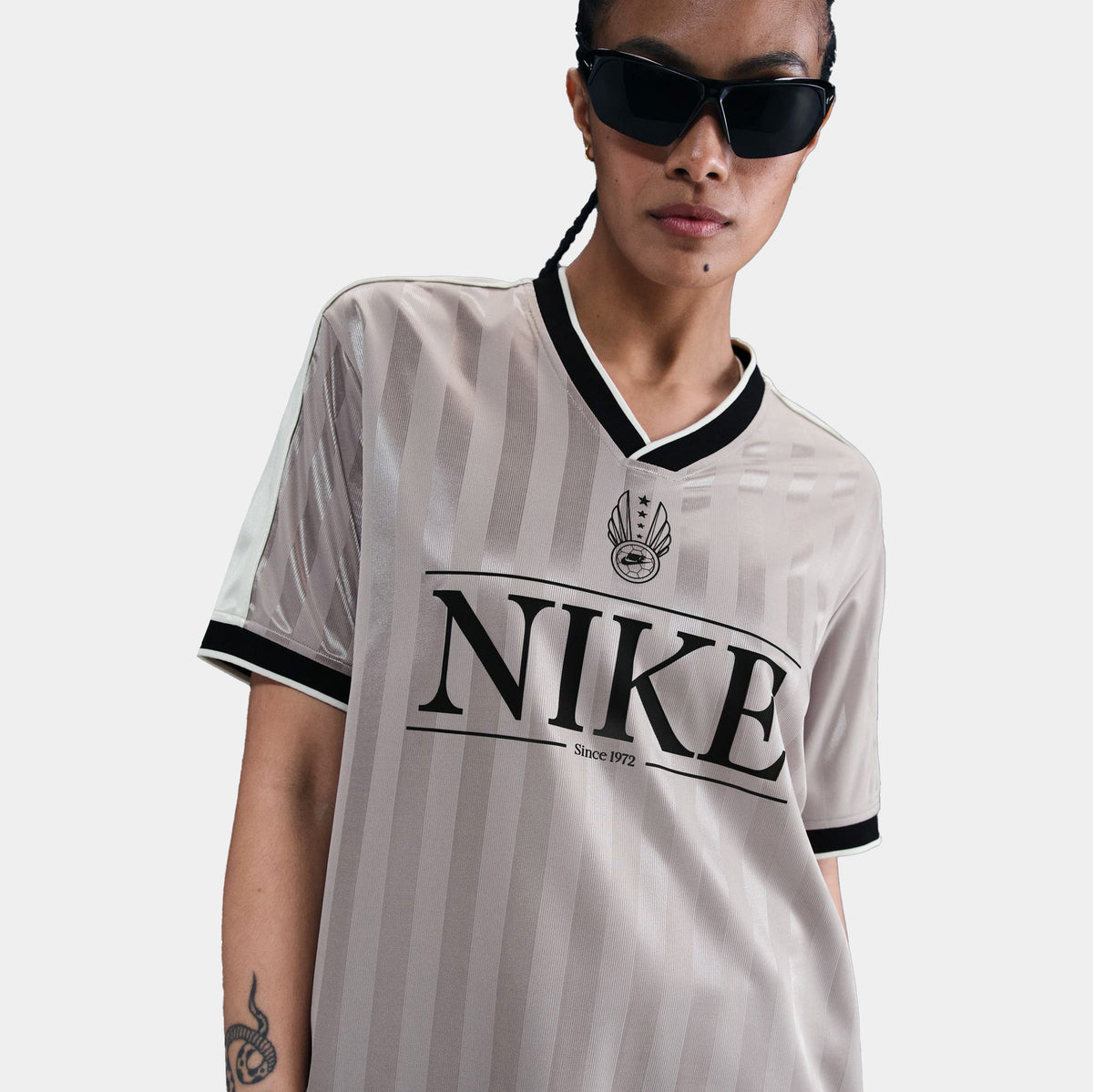 NSW V Neck Top Womens Jersey (College Grey/Sail/Black/Black)