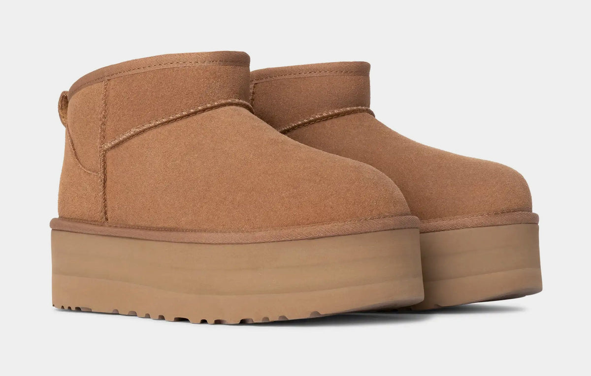 Classic Ultra Mini Platform Womens Boots (Chestnut)