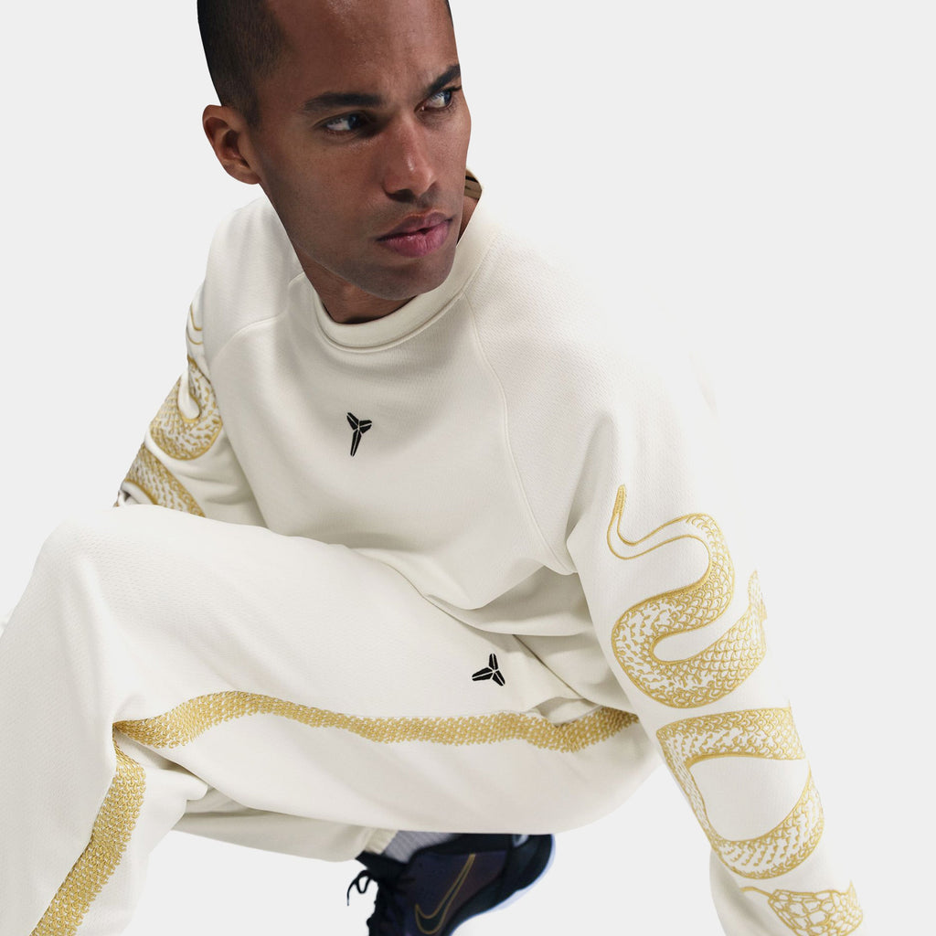 Kobe Year Of The Mamba Mens Crewneck (Beige/Gold)