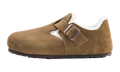 London Shearling Suede Leather "Dark Tea - Narrow Width" 1014963