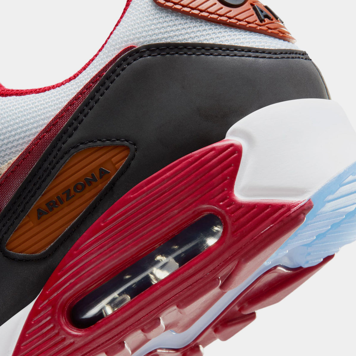 Air Max 90 Arizona Cardinals Mens Running Shoes (White/Tough Red/Black)