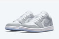 Jordan 1 Low Wolf Grey Sneakers - Vintage Inspired | Fresh Heat