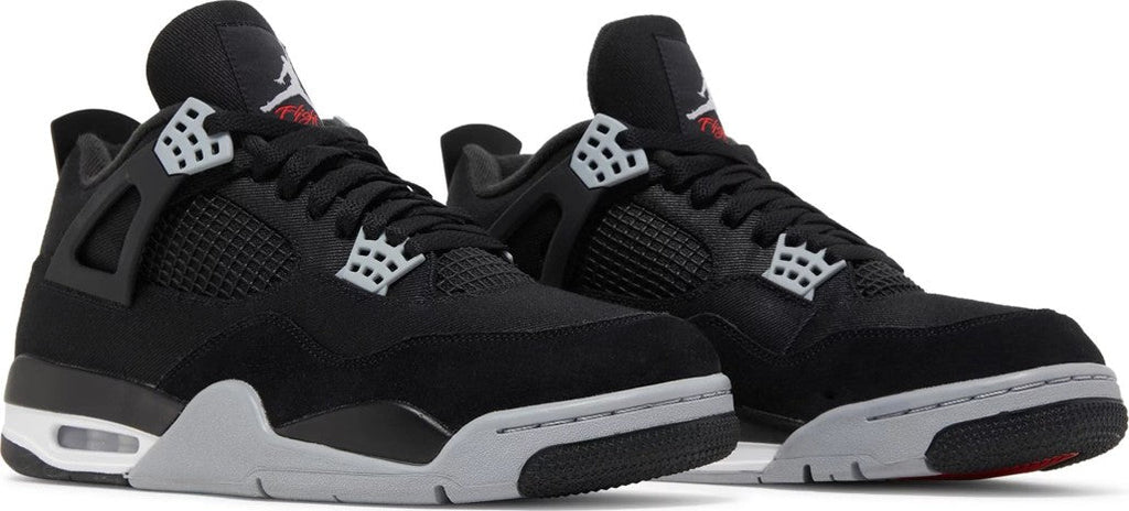 Jordan 4 Retro Black Canvas Sneakers - Elite Edition | Fresh Heat