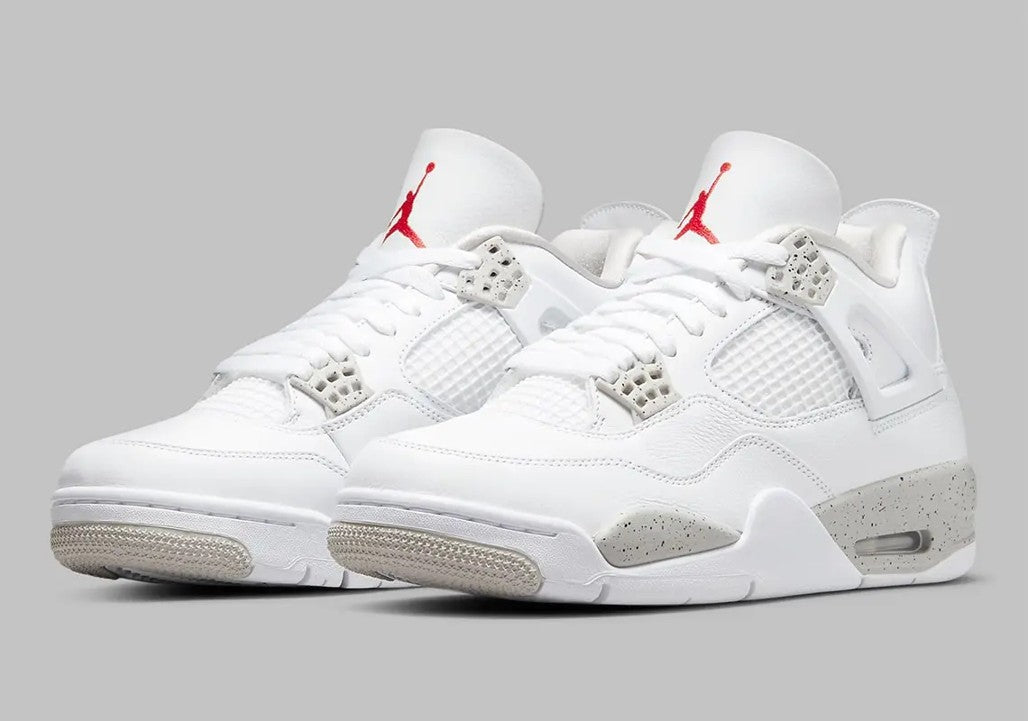 Jordan 4 Retro White Oreo Sneakers - Vintage Inspired | Hype Sneaker