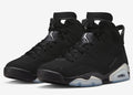Jordan 6 Retro Chrome Metallic Silver Sneakers - Cushioned Stride