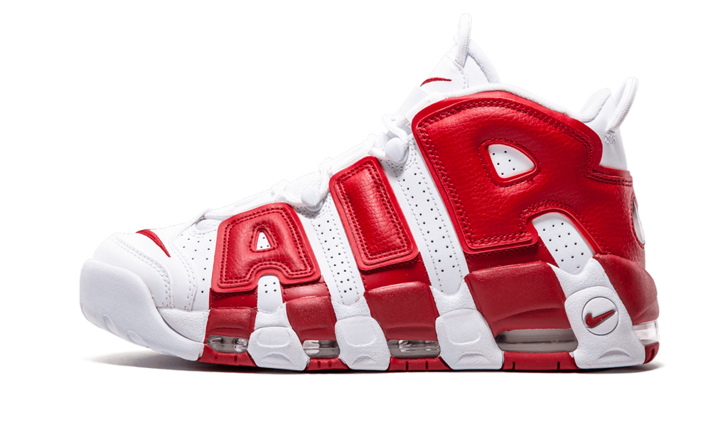 Air More Uptempo "White Red" 414962 100