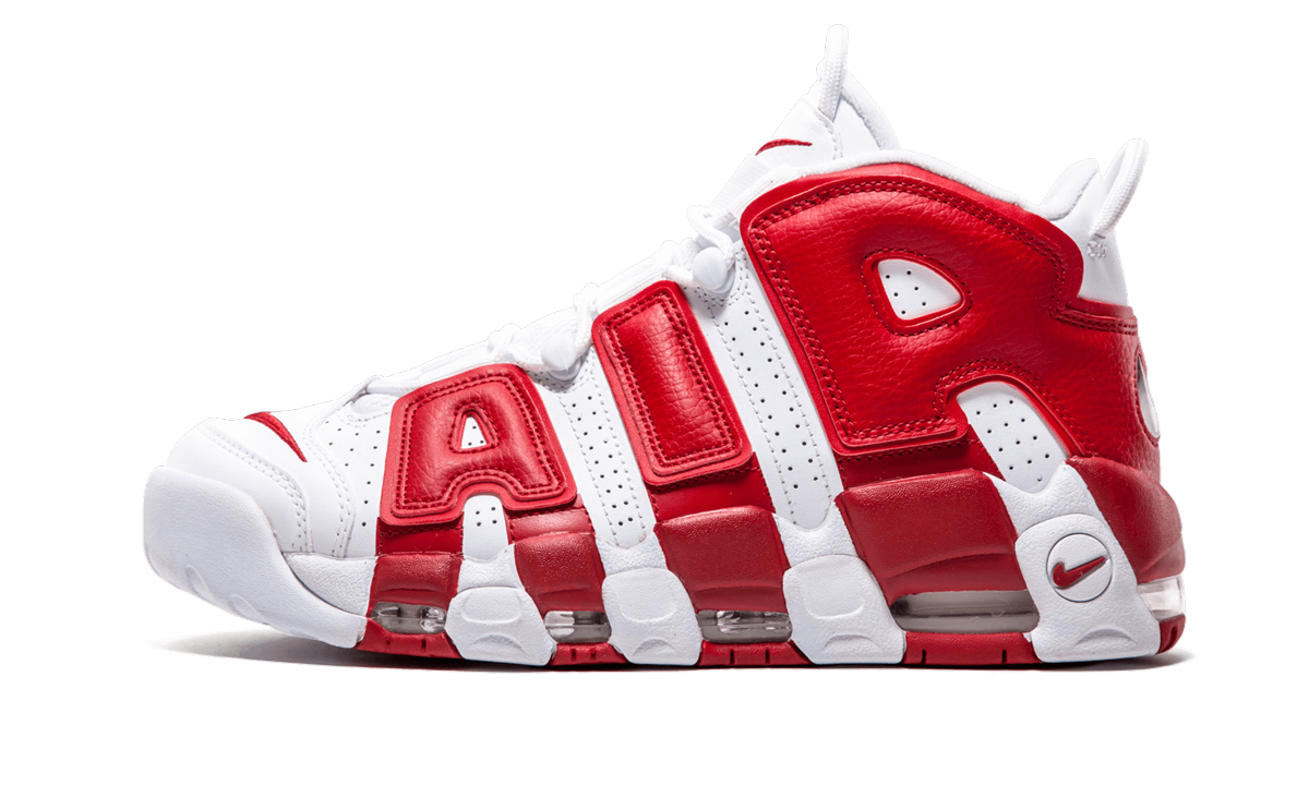 Air More Uptempo "White Red" 414962 100