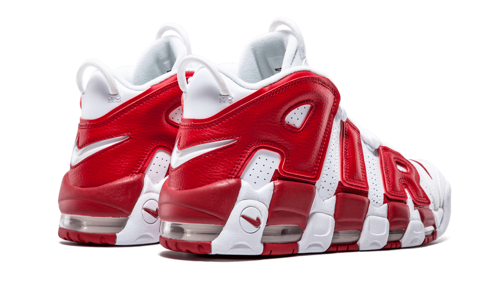 Air More Uptempo "White Red" 414962 100