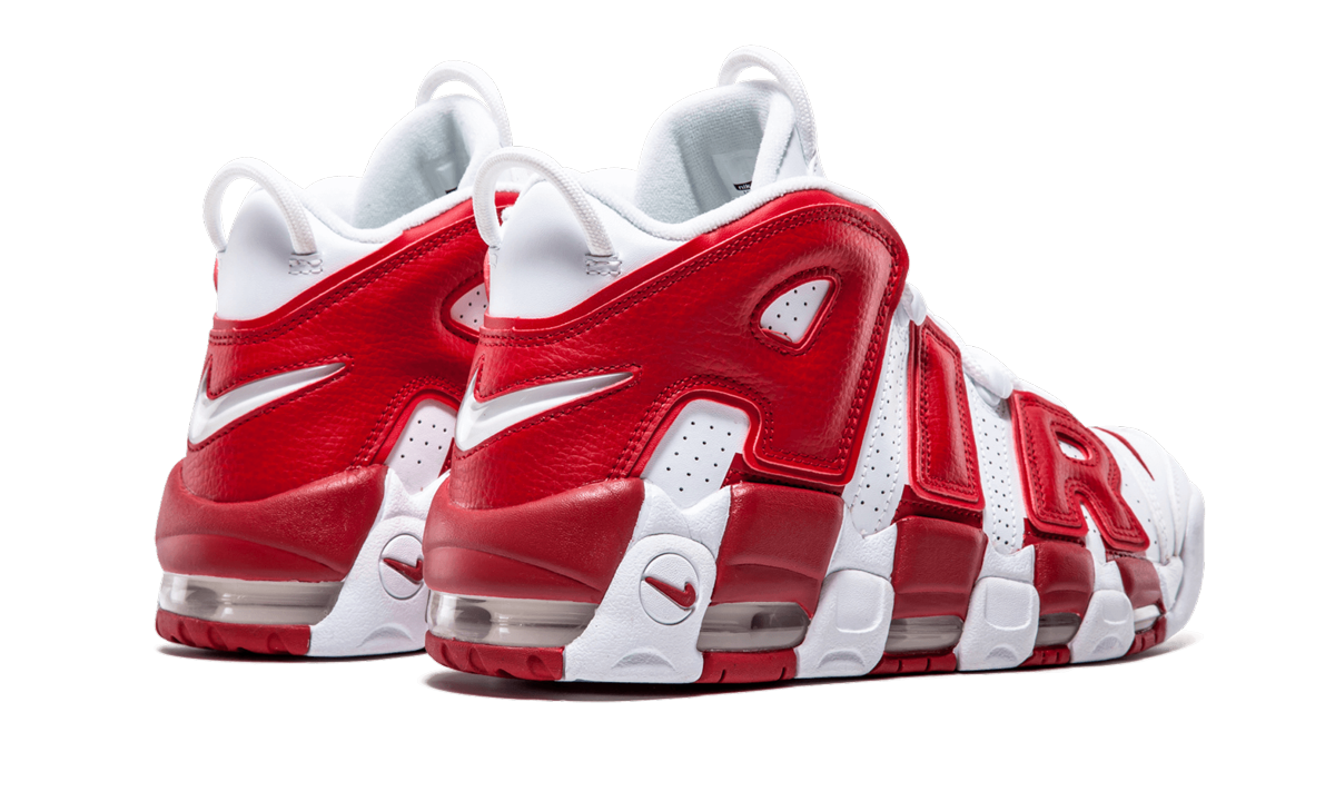 Air More Uptempo "White Red" 414962 100